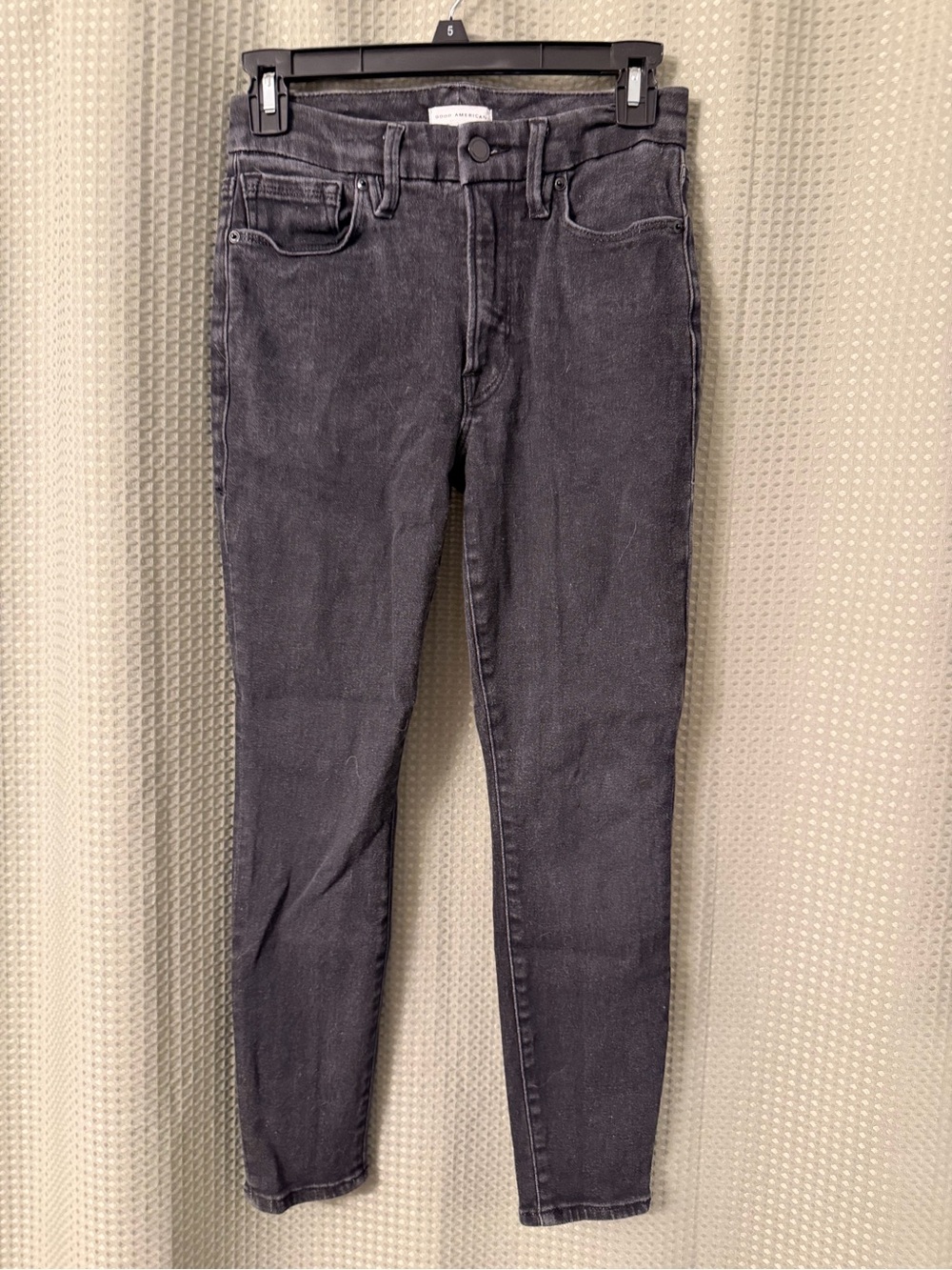 Good American Faded Black Skinny Jeans
